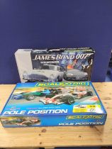 Two boxed Scalextric sets to include a James Bond 007 Goldfinger / Casino Royale set with Aston