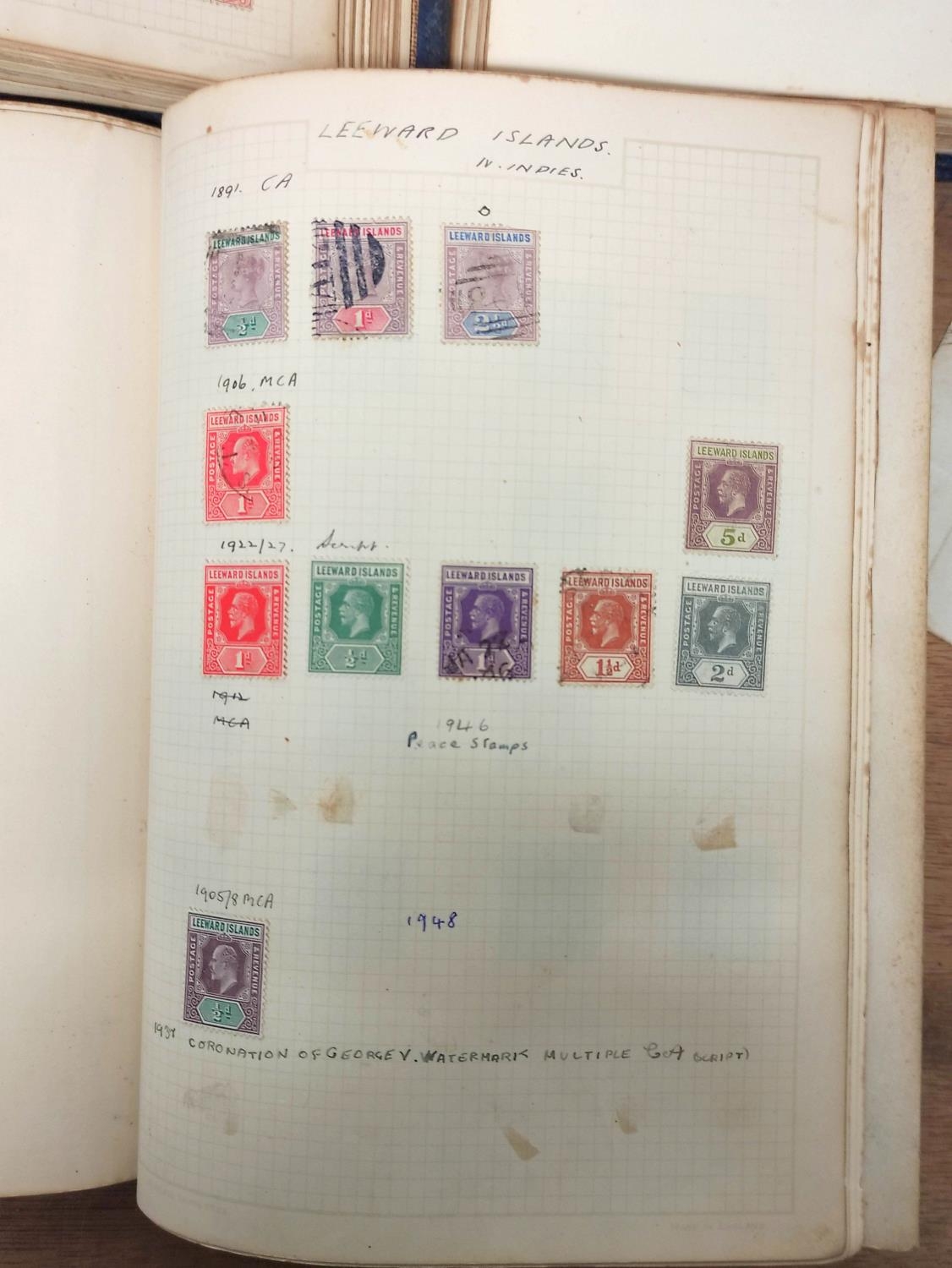 Three postage stamp albums of commonwealth and world issues to include 1870s-90s Cape of Good Hope - Image 6 of 14