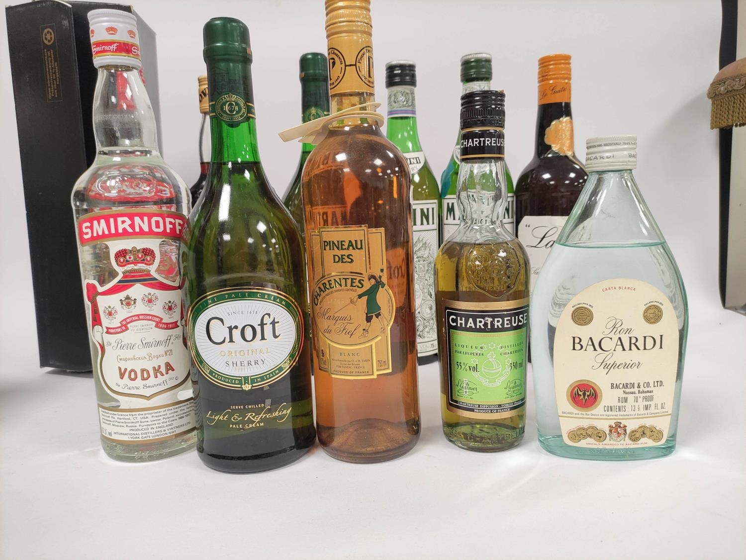 Collection of Spirits and Liqueurs, to include two bottles of vodka, two bottles of Martini, Croft - Image 3 of 6