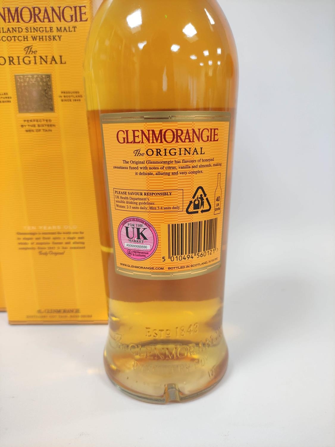 Two 1 Litre bottles of Glenmorangie the original ten years old highland single malt Scotch whisky, - Image 3 of 4