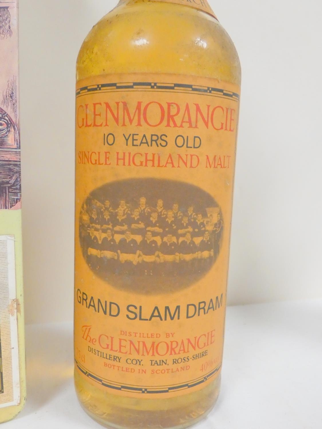 Glenmorangie 10 year old Grand Slam Dram boxed single malt 75cl 40% ABV, and a 1991 Rugby World - Image 4 of 5