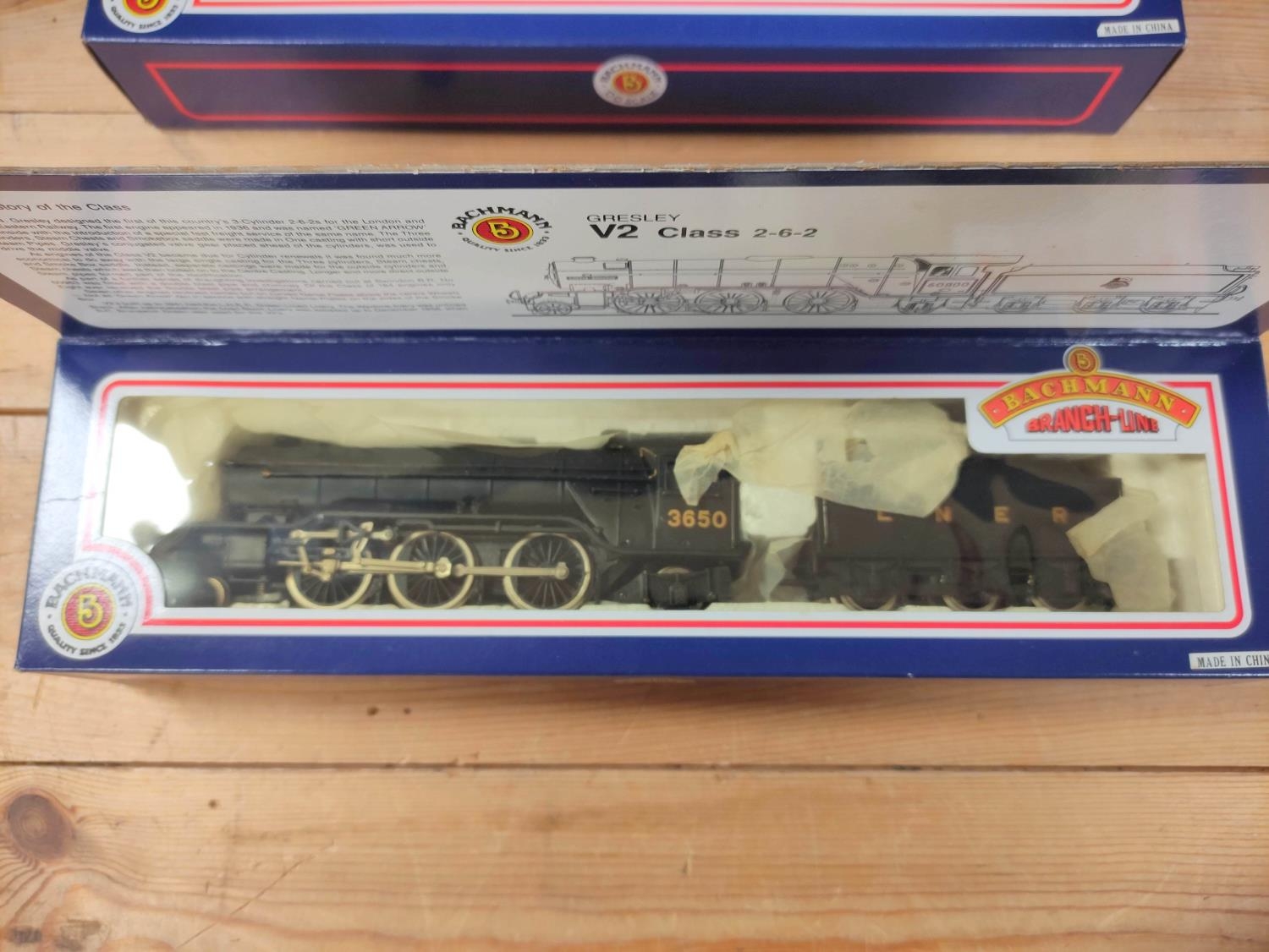 Bachmann Branchline. Two boxed 00 gauge locomotives and tenders to include a Class V2 2-6-2 4801 - Image 2 of 5