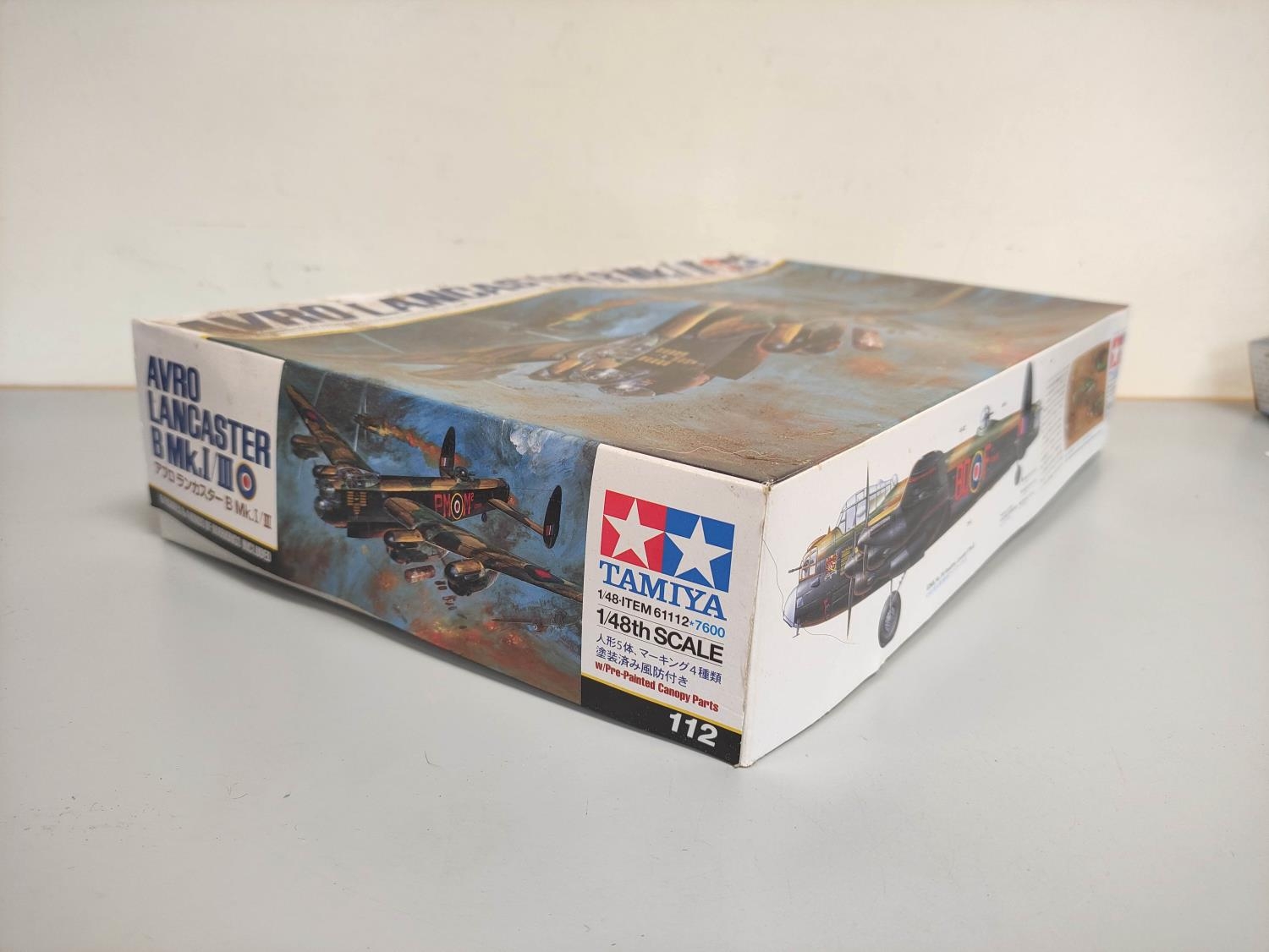 Tamiya. Boxed 1:48 scale Avro Lancaster model aircraft construction kit No.112. - Image 4 of 4