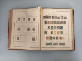 Album of World and Commonwealth postage stamps to include an 1850 Belgium 20c stamp, British