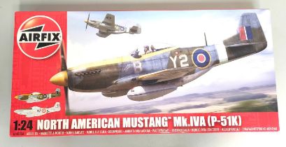 Airfix. Boxed 1:24 scale North American Mustang Mk.IV.A (P-51K). Kit no. A14003A. Complete and