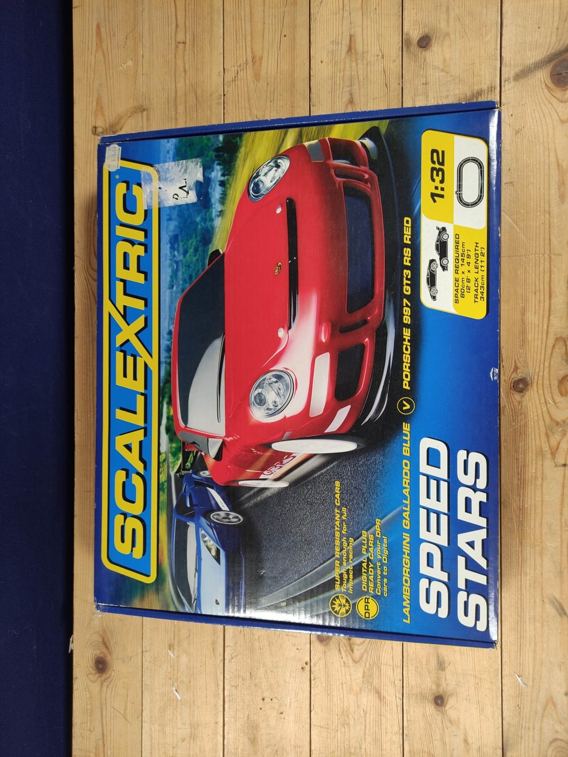 Two boxed Scalextric sets to include Speed Stars Lamborghini Gallardo and Porsche 997 set C1243, and - Image 5 of 7