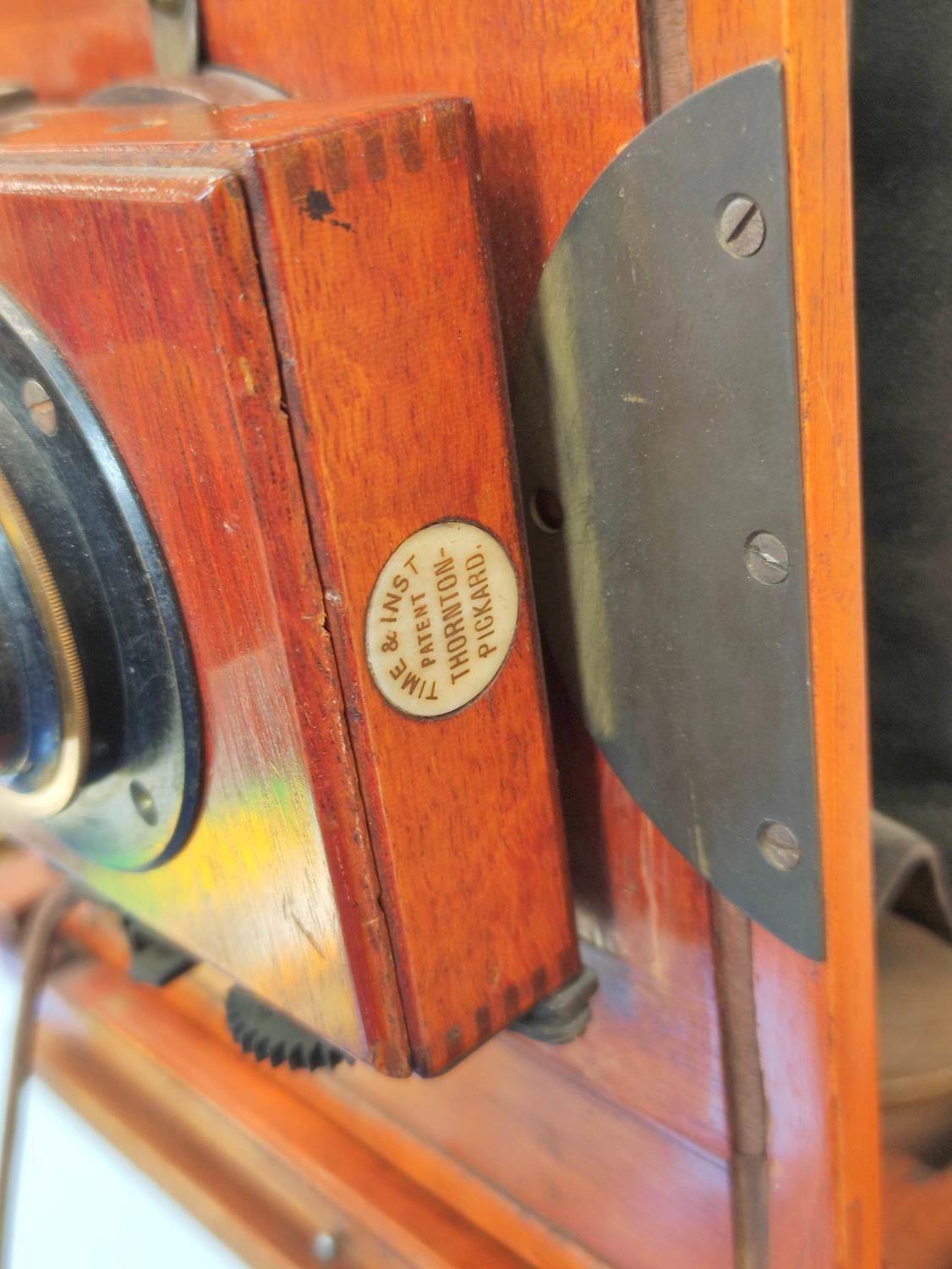 Lizar's Challenge Half-Plate Field Camera, brass and mahogany construction circa 1910s - Image 3 of 8