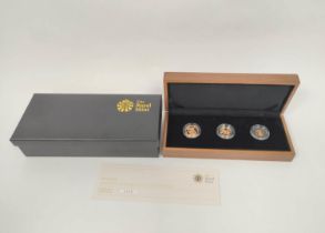 United Kingdom. Royal Mint Limited edition 2011 Gold Proof Sovereign Triple Set comprising of a