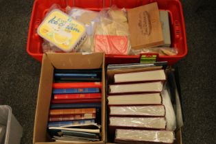 Vast stamp and philately collection to include six Royal Mail red leatherette stockbooks, much loose