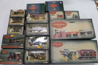 Corgi 1:50 scale Vintage Glory of Steam diecast models to include 80305 Garrett 4CD Road Tractor,