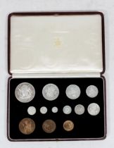 UNITED KINGDOM King George VI (1936-1952) partial specimen set 1937 in Royal Mint issue case,