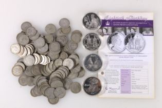 Four silver proof crown sized coins from the Queen Elizabeth Eightieth collection to include SOUTH