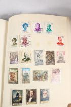 Extensive stamp collection held across 12+ albums and stockbooks, mostly 20th century used stamps,