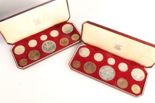 UNITED KINGDOM Elizabeth II (1952-2022) two ten-coin proof sets 1953 in fitted cases.