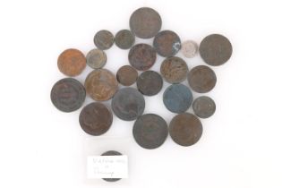 UNITED KINGDOM copper and bronze coins to include King George III (1760-1820) half pennies 1771,