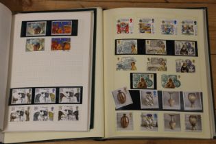 GB stamp collection held across two albums including over £130 of mint non-definitive usable stamps.