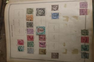 Stamp collection held in a Stanley Gibbons 'The Ideal Postage Stamp Album', mostly used material