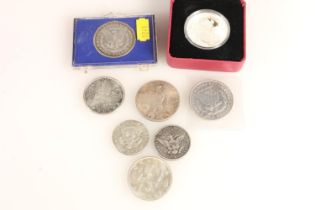 UNITED STATES OF AMERICA USA Morgan dollars 1880 and 1883 O, Peace dollar 1925 and half dollar