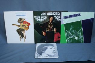 Jimi Hendrix Special Limited Edition six single pack and three other Jimi Hendrix records. (4)