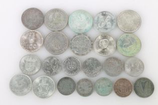 Sub 925 grade silver coins to include: MEXICO five pesos 1953 [720 grade, 27g]. SOUTHERN RHODESIA