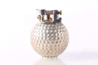 Dunhill silver 'Unique' Golf Ball Lighter, hallmarks for Alfred Dunhill & Sons, London, date