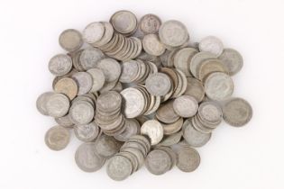 UNITED KINGDOM 500 grade silver (1920-1946) coins from circulation including florins, shillings