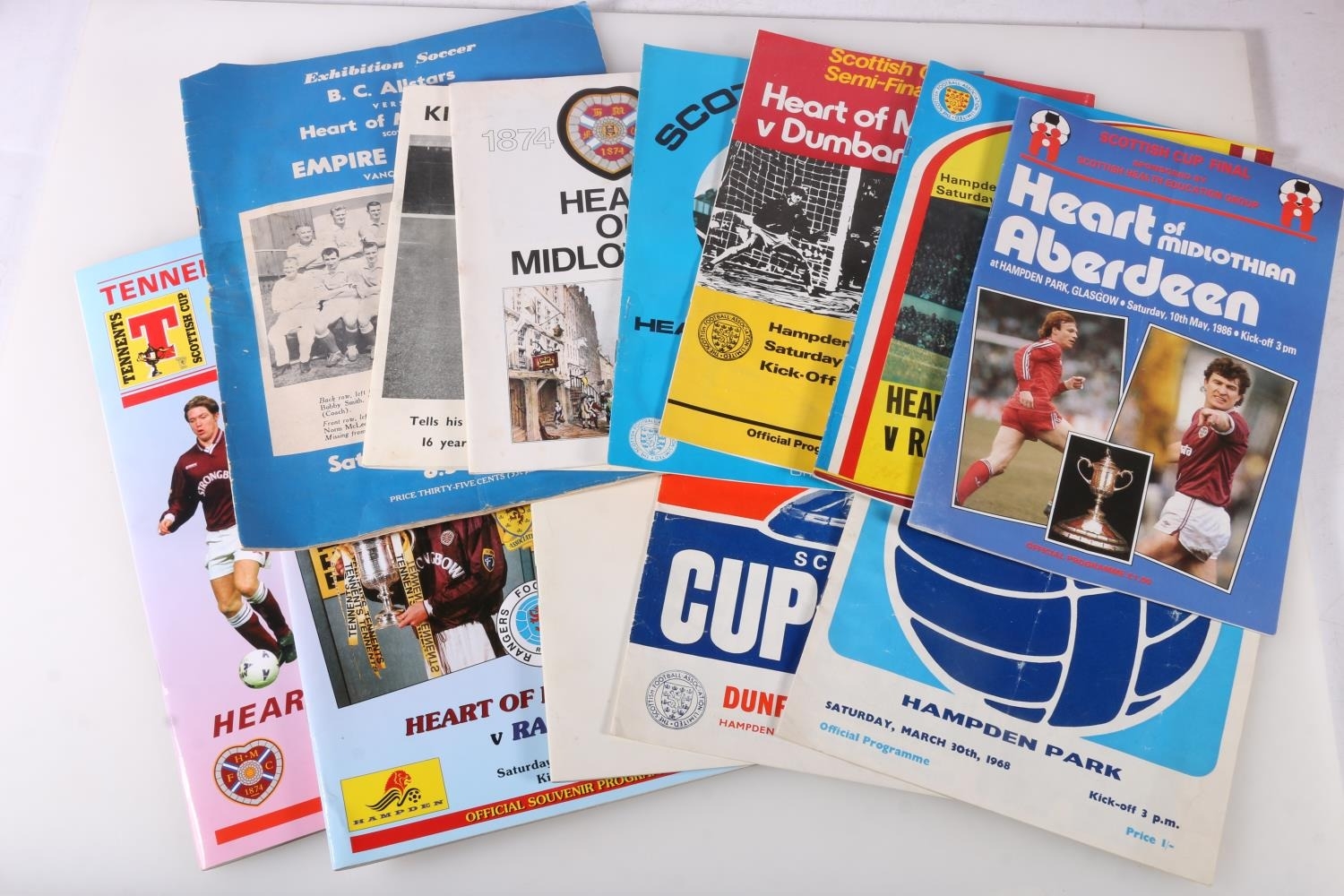 Large collection of Heart of Midlothian Football programmes mainly from the 1970's.