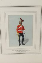 RICHARD SIMKIN (1850-1926) 3rd Prince of Wales’s Dragoon Guards c.1880, watercolour, unsigned,