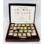 Hallmark Replicas Limited The Empire Collection set of twenty-five silver gilt proof stamp ingots,