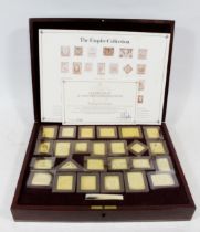 Hallmark Replicas Limited The Empire Collection set of twenty-five silver gilt proof stamp ingots,