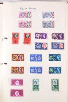 GB mint stamp collection spanning 1957-2004, including Britannia sheet, presentation pack, folded