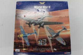 Corgi The Aviation Archive 1:72 scale AA99127 World War II Blitz three plane set with Heinkel He 111