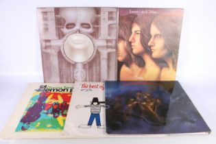 Emerson Lake and Palmer Brain Salad on Manticore label, fold out sleeve and poster, matrix K53501