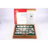Hallmark Replicas Limited The Stamps of Royalty set of twenty-five silver proof stamp ingots,