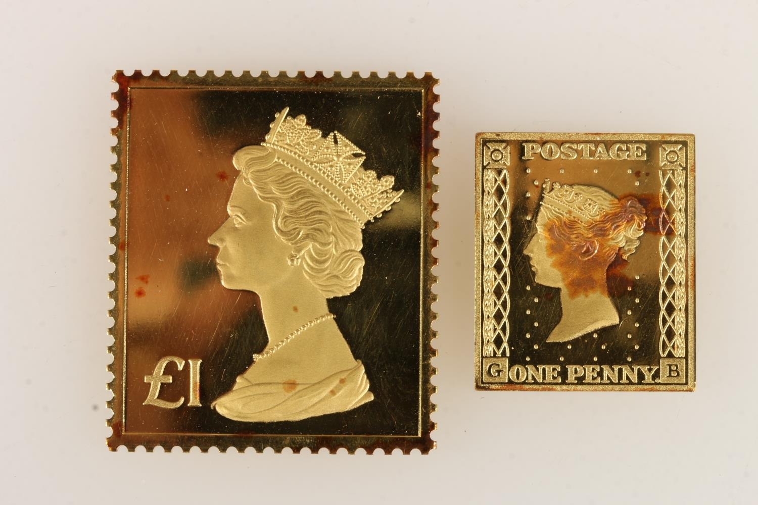 Hallmark Replicas Limited The British Definitive Stamp Replica Issue The Penny Black and The £1 - Image 2 of 3