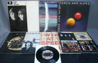 Collection of Beatles and Beatles related records to include Beatles White Album No. 315465 with