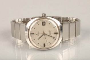 1960s gentleman's stainless steel Omega Seamaster Cosmic automatic wristwatch, the silvered dial