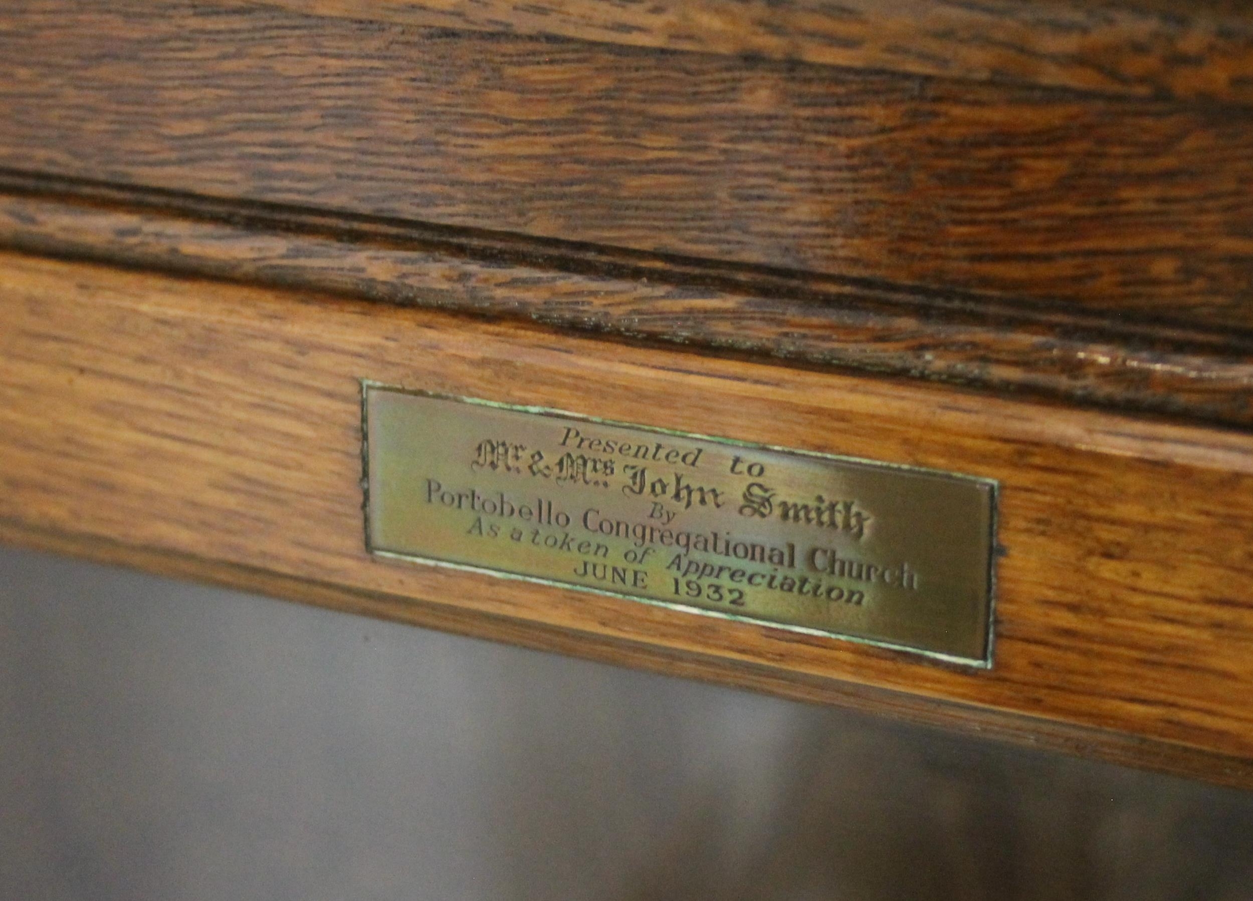 20th century oak Globe Wernicke style four tier bookcase, with up and over glazed doors on plinth - Image 2 of 4