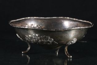 Norwegian Magnus Aase 830 standard silver fruit bowl, early C20th, the bead and bar border over a