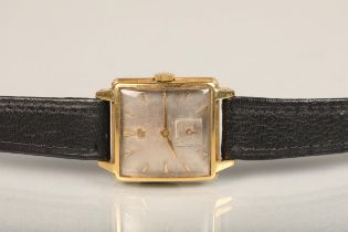Gents Giraud Perregaux manual wind wristwatch, the silvered dial with baton chapters and