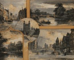 HARRY COLLS (fl. 1878-1890) Windsor and Eton College Watercolour, unsigned, attribution to mount,