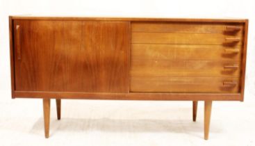 Hugo Troeds Swedish mid-century teak sideboard, in the manner of Nils Jonsson, the rectangular shape