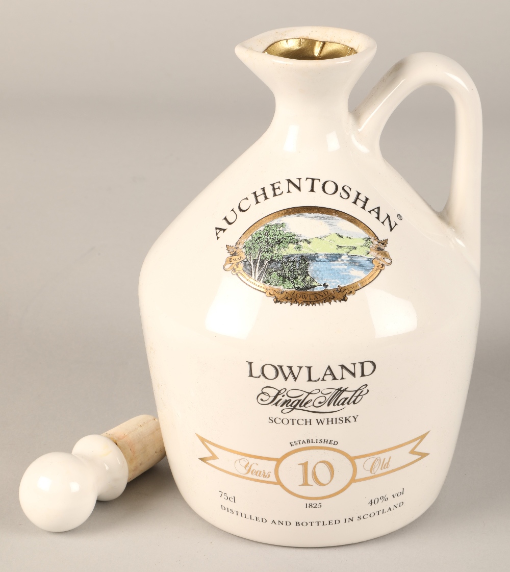 Auchentoshan Lowland single malt 10 year old  Scotch Whisky, 1989, in stoneware decanter, 75cl, - Image 6 of 8