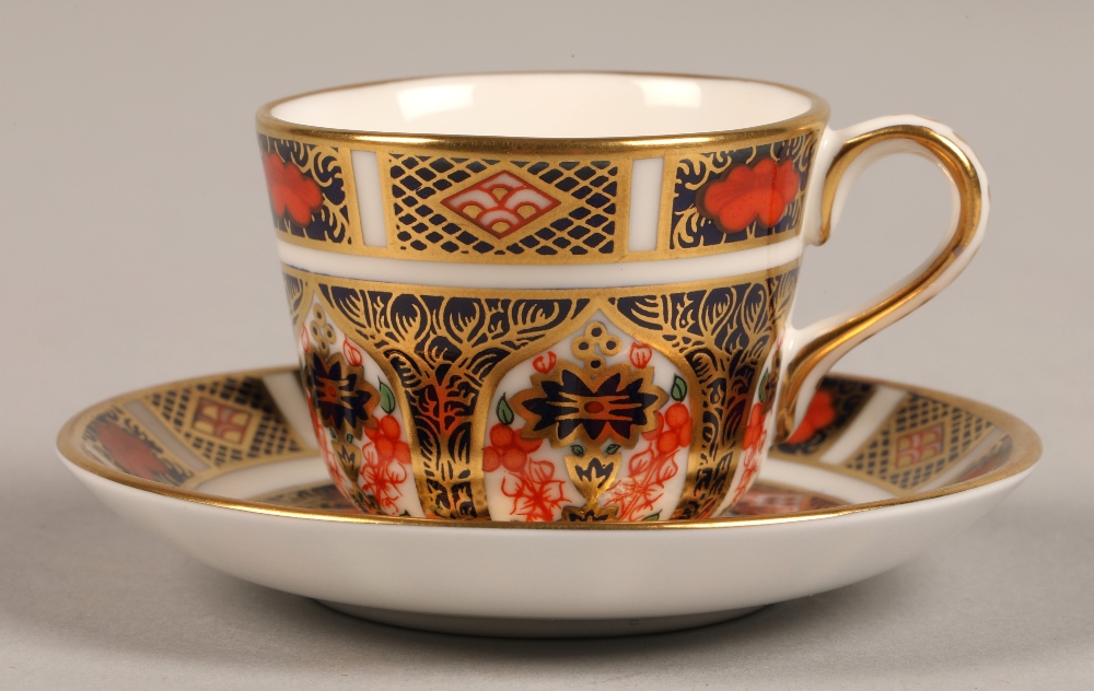 Royal Crown Derby miniature tea service in the imari pattern, comprising of teapot, sugar bowl, - Image 17 of 23