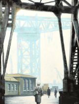 Ryan Mutter (Scottish born 1978) ARR, framed oil on canvas, signed lower right, " Glasgow