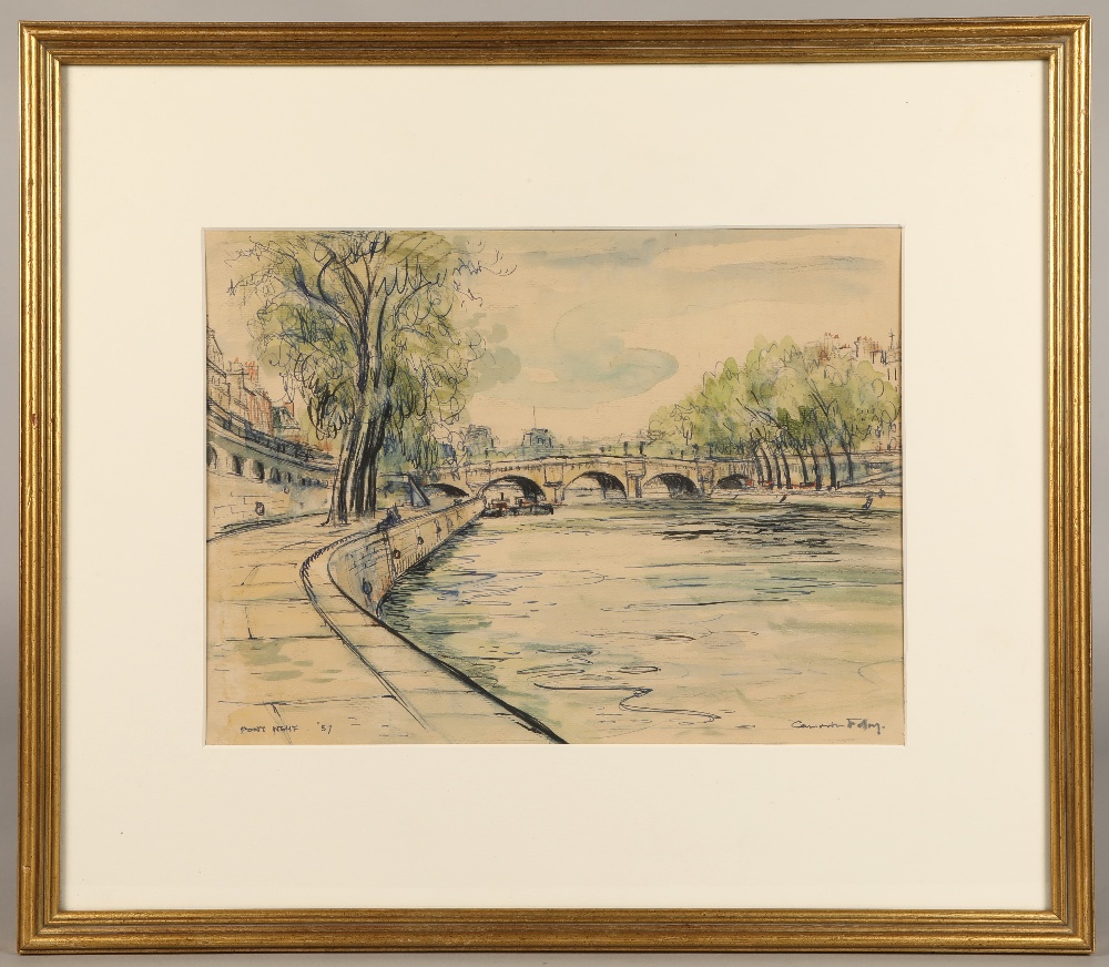 George Cameron Foley (Scottish, Falkirk 1910- Duns 1992) Gilt framed watercolour- signed and - Image 2 of 5
