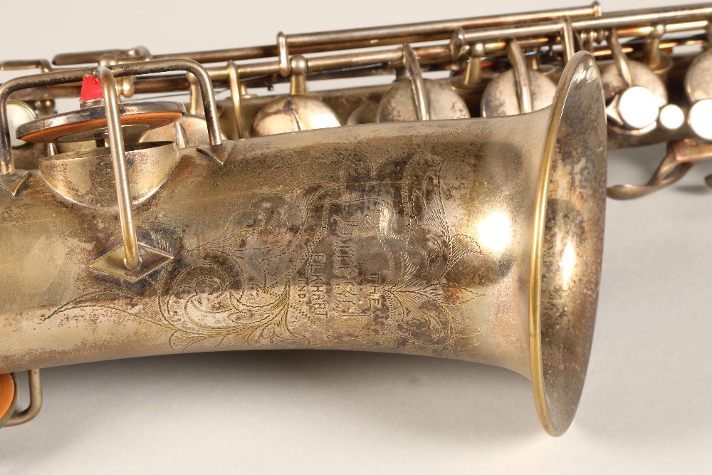 Beuscher C Melody Saxophone, engraved 'The Beuscher Elkhart IND' on the bell and further stamped - Image 4 of 4