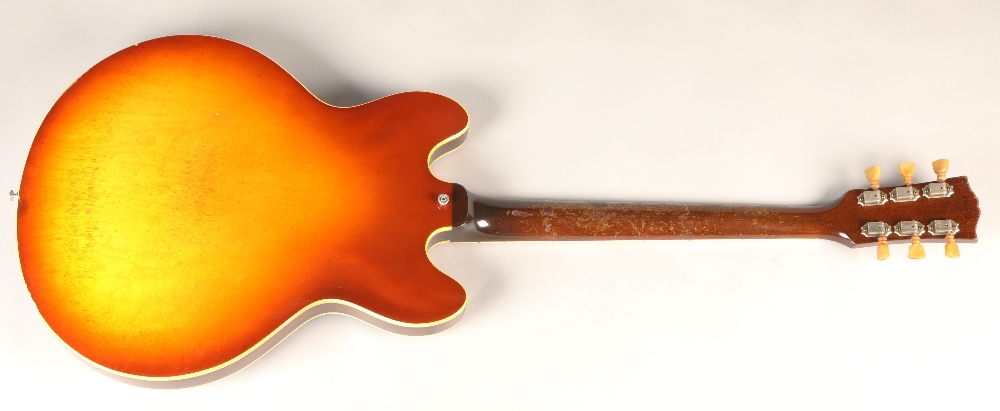 Gibson ES-335 TD guitar, circa 1965, stamped on the back of the headstock 350035, with further - Image 4 of 11