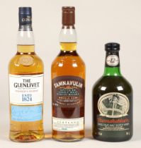 Tamnavulin Speyside single malt scotch whisky, 70cl, 40% vol, Bunnahabhain Single Islay scotch