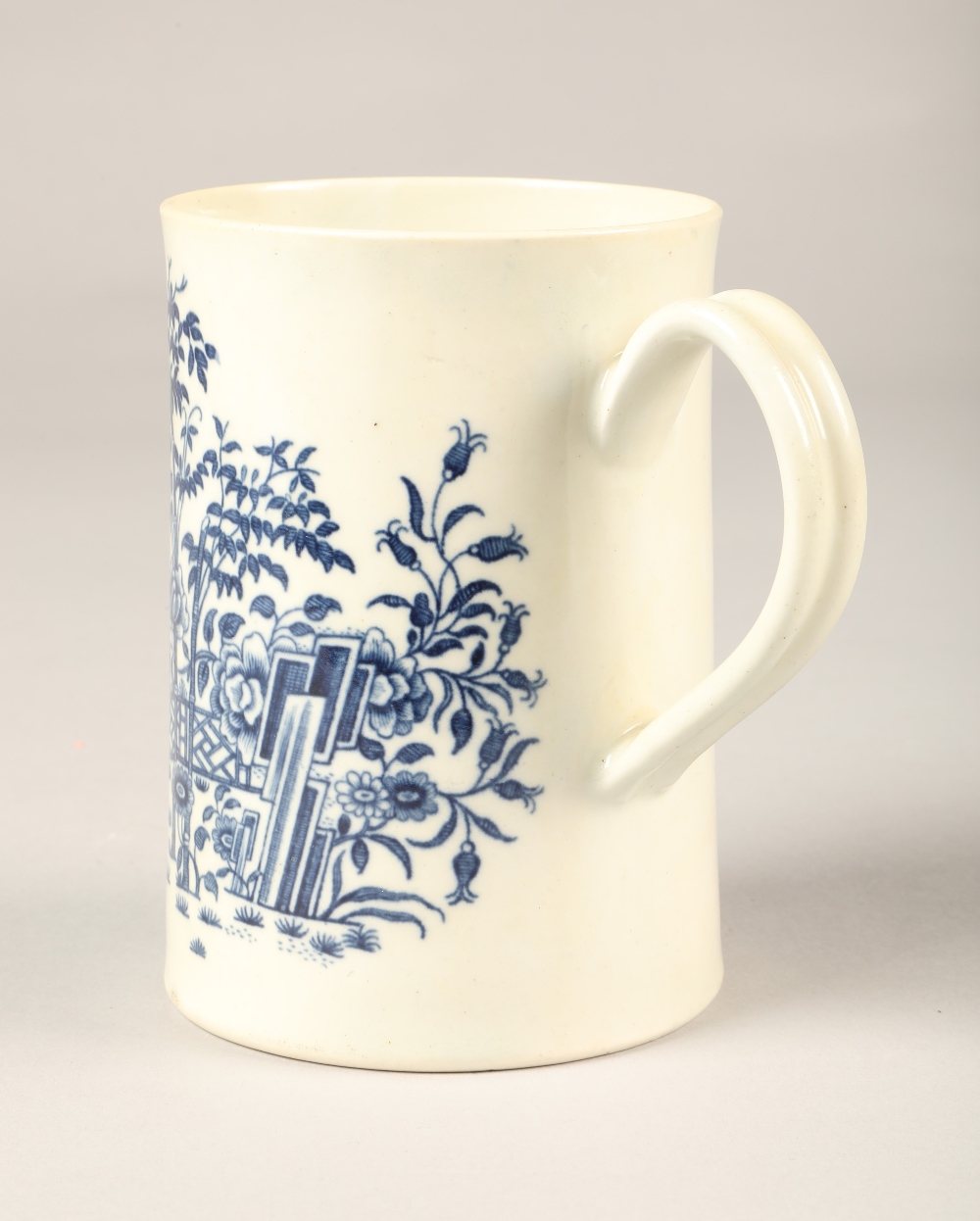 18th century Worcester Plantation pattern tankard height 12cm. - Image 10 of 16